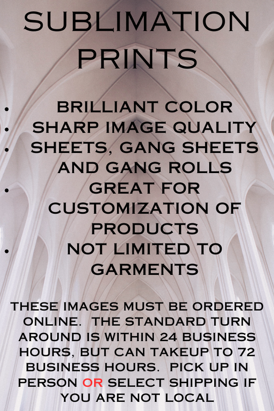 Already Created Sublimation Rolls