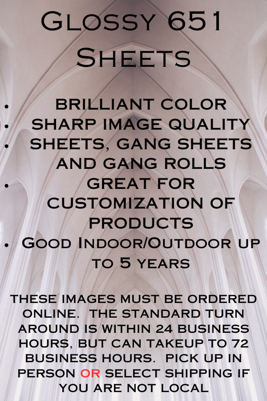Already Created Glossy 651 Rolls
