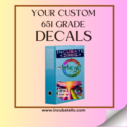 Eco-Solvent Glossy White 651 Grade Decal Prints
