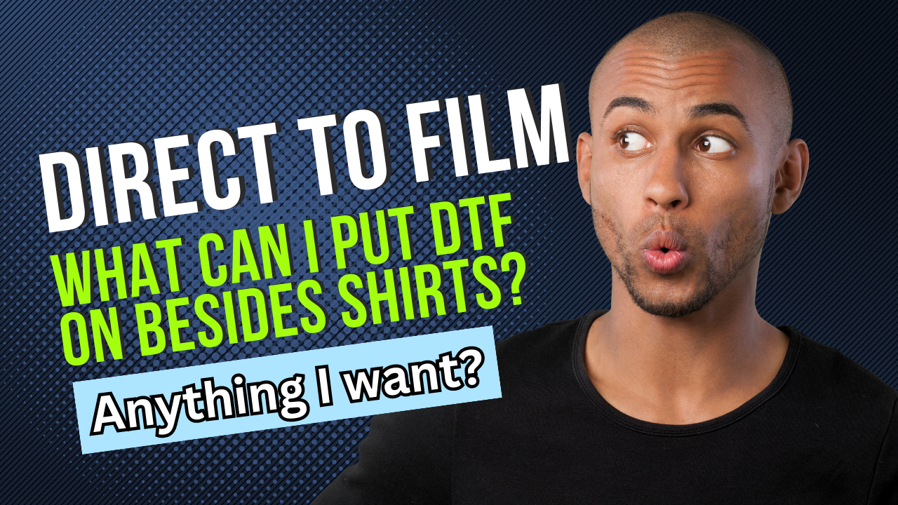 Load video: Hey #803solopreneurs! Folks commonly ask us what use they can use the DTF (direct to film) prints on. Here is a quick reminder of the versatility of DTF! 🙂